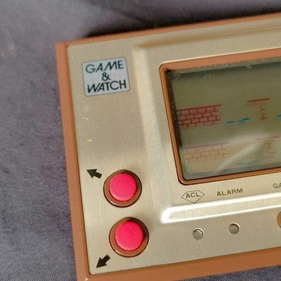 Nintendo Game and Watch Gold Manhole Boxed Complete Set Working Japan Import