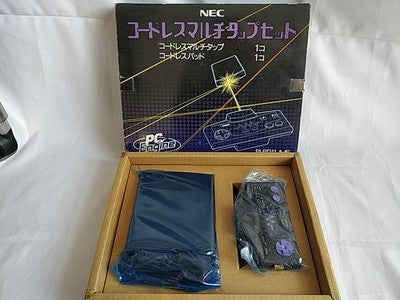 NEC PC Engine Cordless Multi Tap Receiver PI-PD11 Cordless Pad PI-PD12 Working
