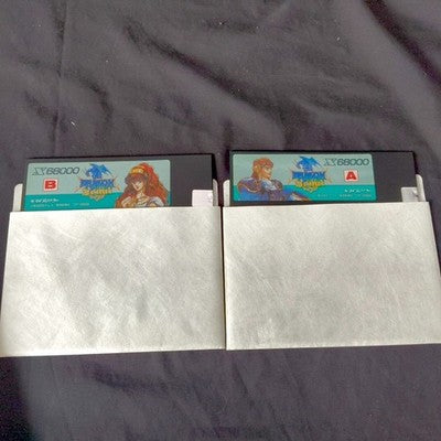Dragon Spirit Sharp X68000 Namco Complete w Original Banner Working Import Rare