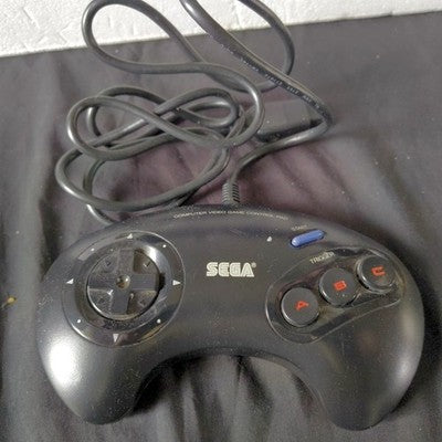 Sega Mega Drive Console System with Controller and AC Adapter Working Japan