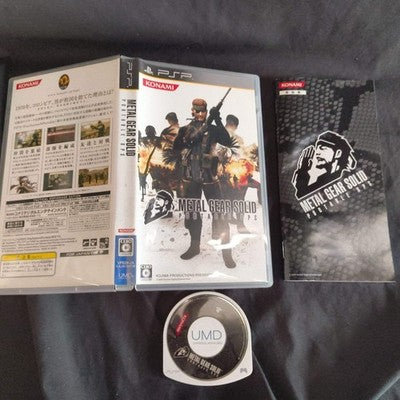 Metal Gear Solid PSP Lot 4 Games Peace Walker Portable Ops Plus Japan Import