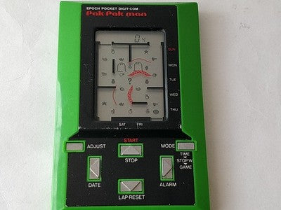 Epoch Pocket Digit-com Pak Pak Man LCD Game and Watch Handheld Japan Working