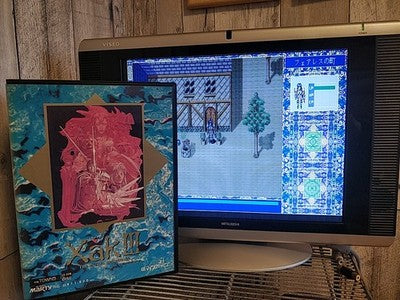 Xak III Xak3 FM Towns Marty Japanese Action RPG Game Manual Boxed Set Working
