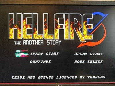 Hellfire S NEC PC Engine CD-ROM2 Japan Complete Game Disc Case Manual Working