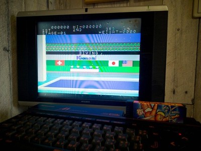 Konami's Hyper Sports 1 RC715 MSX /Game Cartrigde only, working, Japan