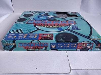 Rockman Megaman Collection Special Box PS1 PS2 7 Discs Pin Badges Not Tested