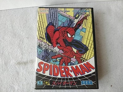 Spider Man Sega Mega Drive Genesis Cartridge Manual Boxed Set Japan Working