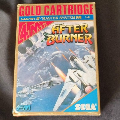 AFTER BURNER SEGA Master system MK-2000/Mark3 Cart and Box, Working, Japan