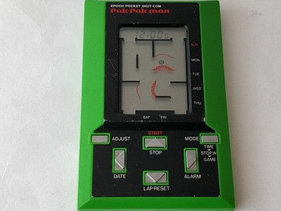 Epoch Pocket Digit-com Pak Pak Man LCD Game and Watch Handheld Japan Working