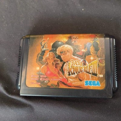 BARE KNUCKLE 3/STREETS OF RAGE SEGA MEGA DRIVE Genesis Cart, Manual, Box, Japan