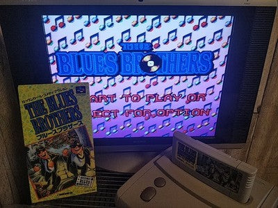 The Blues Brothers Super Famicom SFC Cartridge Box Manual Complete Set Working