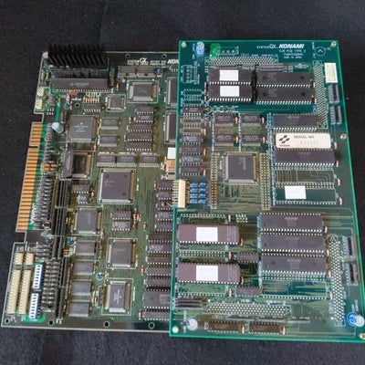 Gokujo Parodius Konami System GX Arcade PCB Mother and Game Board Set Working