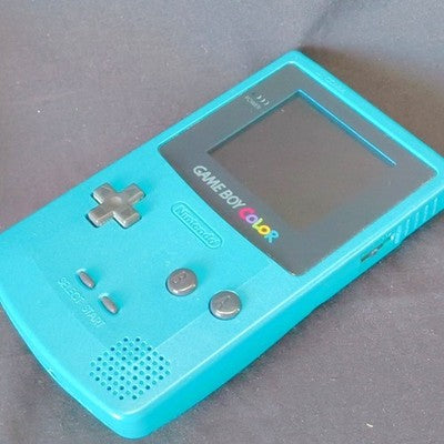Game Boy Color Teal Nintendo Console CGB-001 Boxed Working No Game Cart Japan
