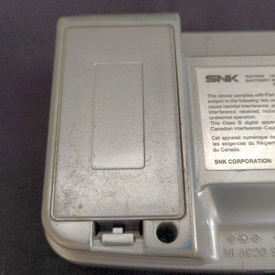 SNK Neo Geo Pocket Color Platinum Silver Handheld Console Working Complete Box