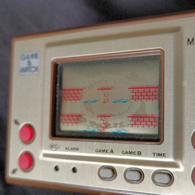 Nintendo Game and Watch Gold Manhole Boxed Complete Set Working Japan Import