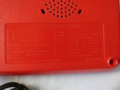 Coca Cola Sportstron S3300 Ping Pong TV Game Console Box Manual Set Working