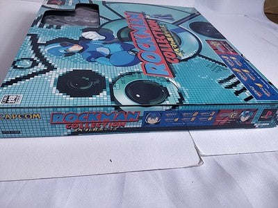 Rockman Megaman Collection Special Box PS1 PS2 7 Discs Pin Badges Not Tested