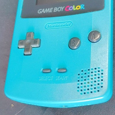 Game Boy Color Teal Nintendo Console CGB-001 Boxed Working No Game Cart Japan