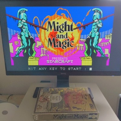 Might and Magic Book One PC-8801 Floppy Disk Game Set Working Rare Japan Import