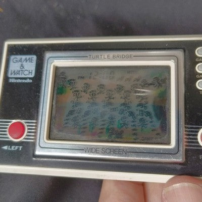 Nintendo Game and Watch Turtle Bridge TL-28 Boxed Complete Screen Wear Japan