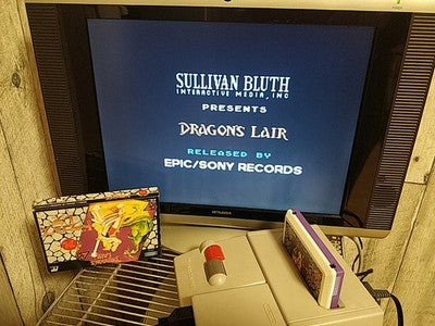 Dragon's Lair Epic Sony Records Nintendo Famicom Cartridge Manual Boxed Working