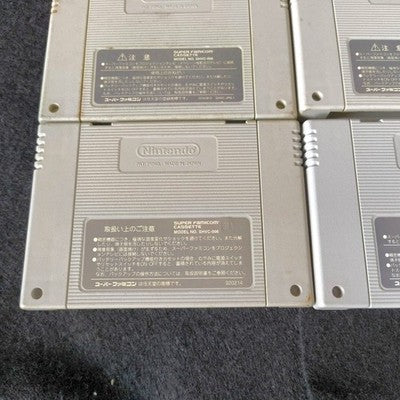 Super Famicom SFC Game Cartridge Bulk Lot of 9 Super Mario World RPG Kirby Japan