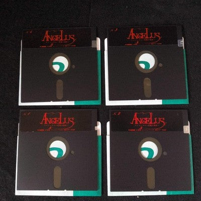 PC-8801 ENIX ANGELUS The Gospel of Devil, FDD w/Manual, Box, Working, Japan