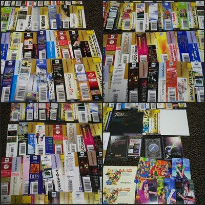 SEGA Saturn Game Spine OBI Card Lot of 150 Japan Rare Paper Collectible Set