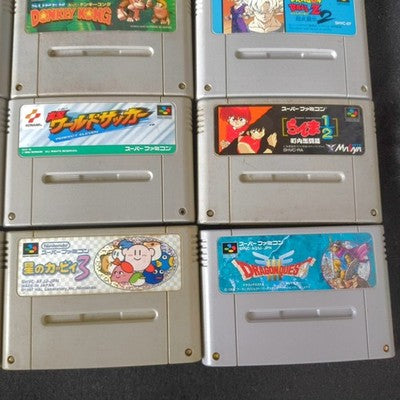 Super Famicom SFC Cartridge Bulk Lot of 16 Super Mario RPG Dragon Ball Z Japan