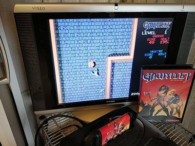Gauntlet Sega Mega Drive Genesis Cartridge Box and Manual Set Working Japan