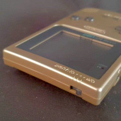 Nintendo Game Boy Light Gold Console Puzzle Bobble GB Cartridge Working Japan
