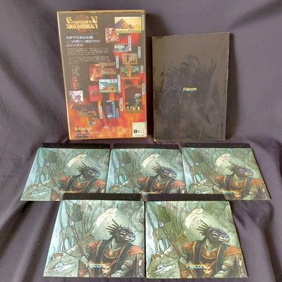 Falcom Sorcerian PC-8801 4 Piece Set with Scenario Discs Working Rare Japan