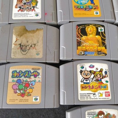 Nintendo 64 N64 Game Cartridge Bulk Lot of 18 Mario Zelda Pokemon Yoshi Japan