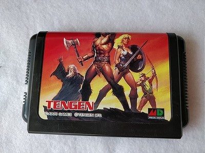 Gauntlet Sega Mega Drive Genesis Cartridge Box and Manual Set Working Japan