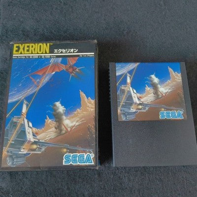 Exerion SG-1000 Sega Space Shooter Complete CIB Working Rare Import Japan Boxed