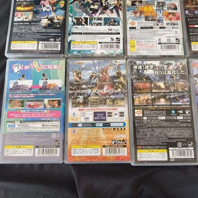 PSP Games Lot of 18 Japan Import Anime RPG Final Fantasy One Piece Bleach