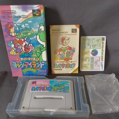 Super Mario Yoshi's Island Super Famicom Nintendo Complete CIB Working Japan