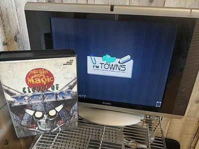 Might and Magic Clouds of Xeen FM Towns Marty Game Disc Manual Boxed Working
