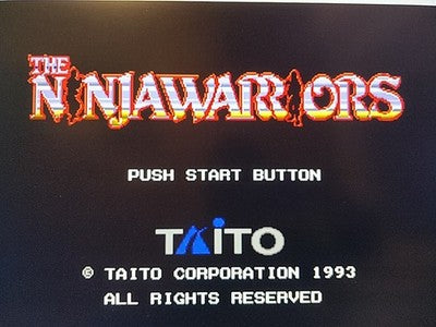 The Ninja Warriors SEGA Mega CD Taito Japan Disc Manual Spine Card Boxed Working
