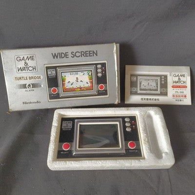 Nintendo Game and Watch Turtle Bridge TL-28 Boxed Complete Screen Wear Japan