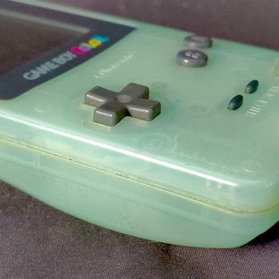 Nintendo Game Boy Color Console Green Junk For Parts Repair No Power Rare Estate