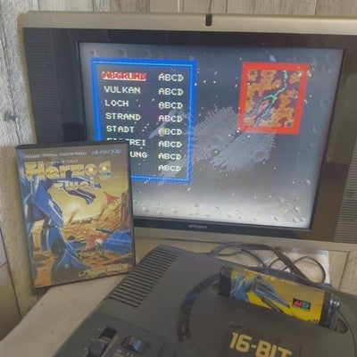 Tecno Soft Herzog Zwei Sega Mega Drive Complete Set Working Rare Japan Import