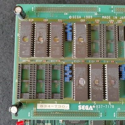 Sega Shadow Dancer JAMMA Arcade PCB Board Screen Shake Issue As-Is Japan Import