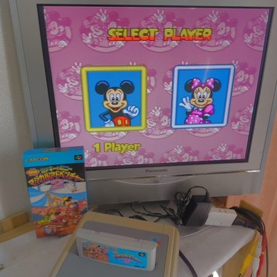 Mickey and Minnie Magical Adventure 2 Super Famicom Capcom Complete CIB Japan
