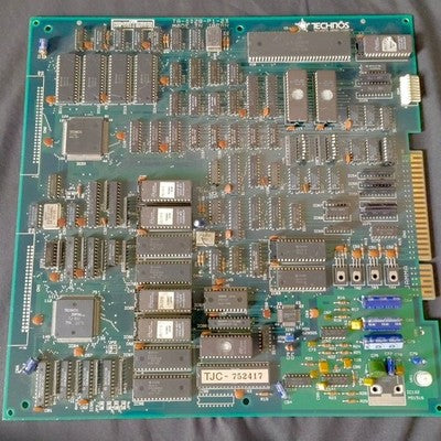 Technos The Combatribes JAMMA Arcade PCB Board Working with Instruction Cards