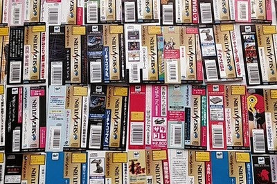 SEGA Saturn Game Spine OBI Card Lot of 150 Japan Rare Paper Collectible Set
