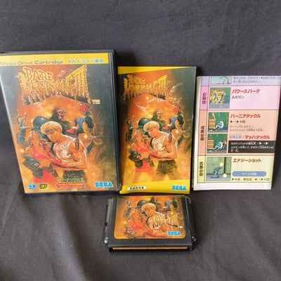BARE KNUCKLE 3/STREETS OF RAGE SEGA MEGA DRIVE Genesis Cart, Manual, Box, Japan