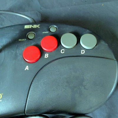 SNK Neo Geo AES, CD Official Arcade Joystick Controller Tested Working Japan