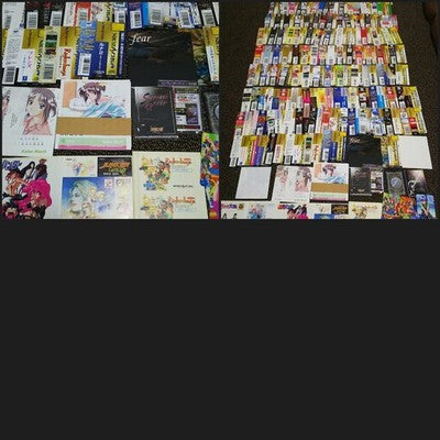 SEGA Saturn Game Spine OBI Card Lot of 150 Japan Rare Paper Collectible Set