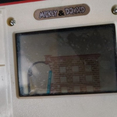 Game & Watch Mickey & Donald DM-53 Nintendo Faded LCD No Battery Cover Rare